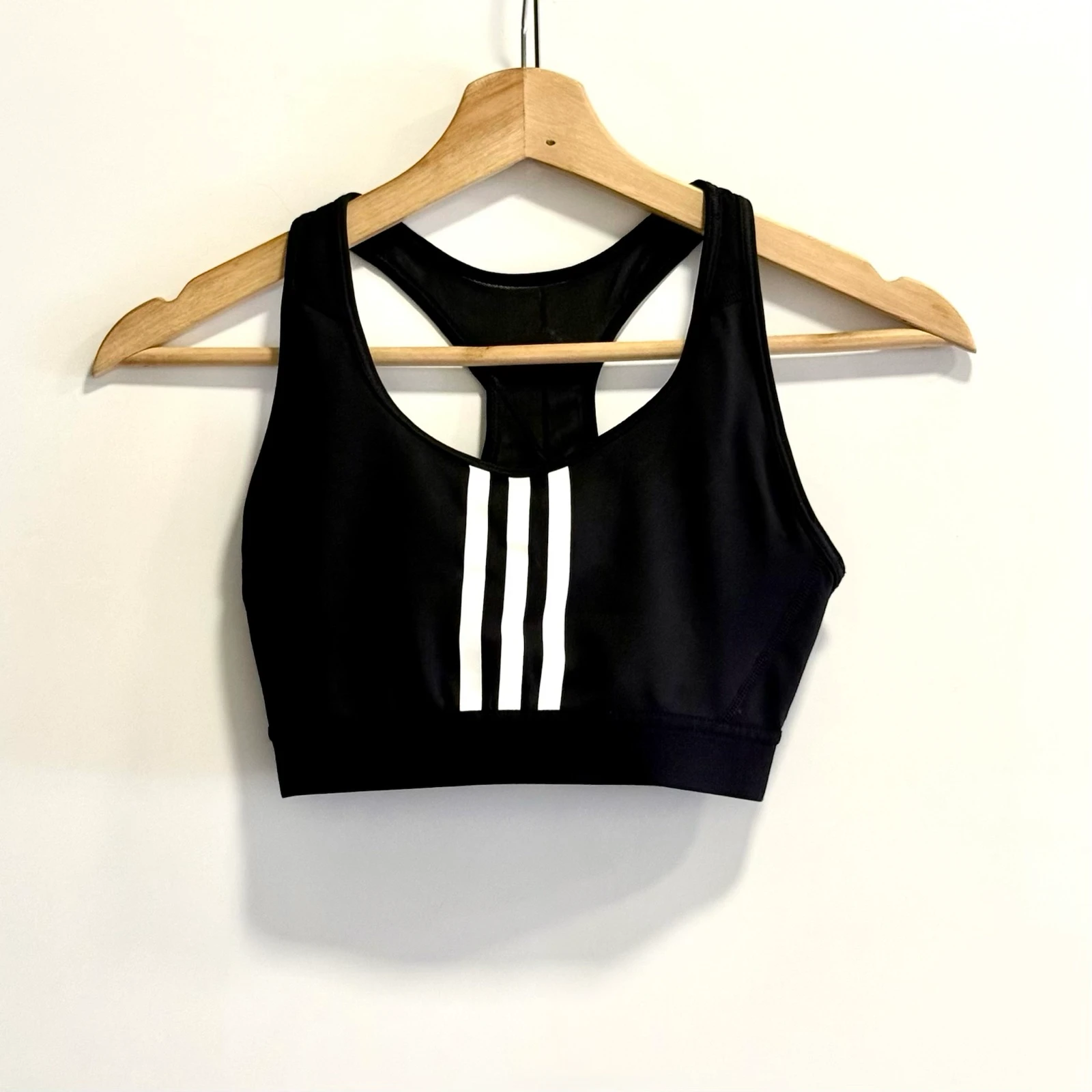 Top Deportivo Adidas Negro 3 Rayas